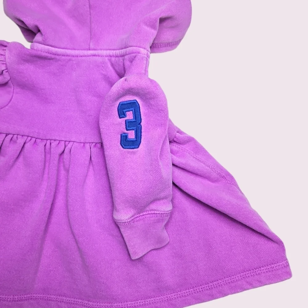 Ralph Lauren Baby Girl Purple Hoodie 3 Months